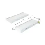 BOSCH 1987435026 Filtro, aire habitáculo