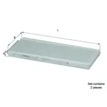 MAHLE LA391/S Filtro, aire habitáculo