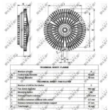 NRF 49535 Embrague, ventilador del radiador