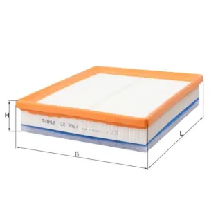 MAHLE LX3987 Filtro de aire