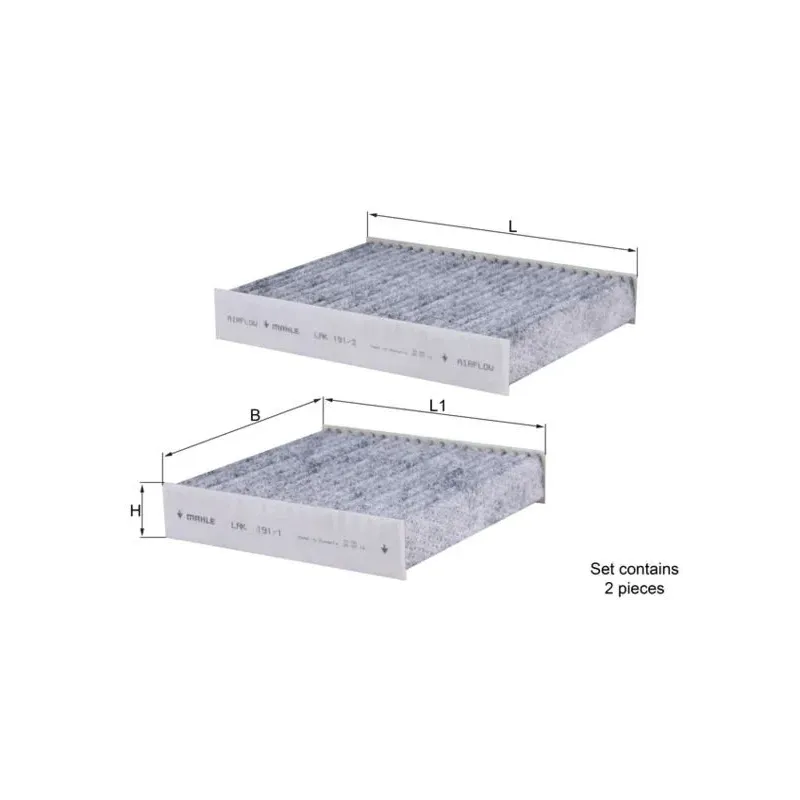 MAHLE LAK191/S Filtro, aire habitáculo