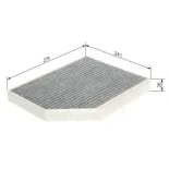 BOSCH 1987432369 Filtro, aire habitáculo