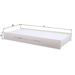MAHLE LA412 Filtro, aire habitáculo