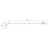 BOSCH 0265001339 Sensor, revoluciones de la rueda