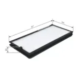 BOSCH 1987432032 Filtro, aire habitáculo