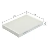 BOSCH 1987432205 Filtro, aire habitáculo