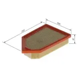 BOSCH F026400724 Filtro de aire