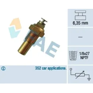 FAE 32230 Sensor, temperatura del refrigerante