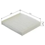 BOSCH 1987432190 Filtro, aire habitáculo