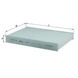 MAHLE LA87 Filtro, aire habitáculo