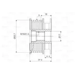 VALEO 588034 Rueda libre alternador
