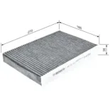 BOSCH 1987432549 Filtro, aire habitáculo