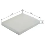 BOSCH 1987432038 Filtro, aire habitáculo