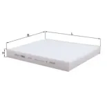 MAHLE LA74 Filtro, aire habitáculo