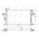 NRF 54668A Radiador, refrigeración del motor