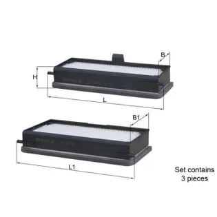MAHLE LA679/S Filtro, aire habitáculo