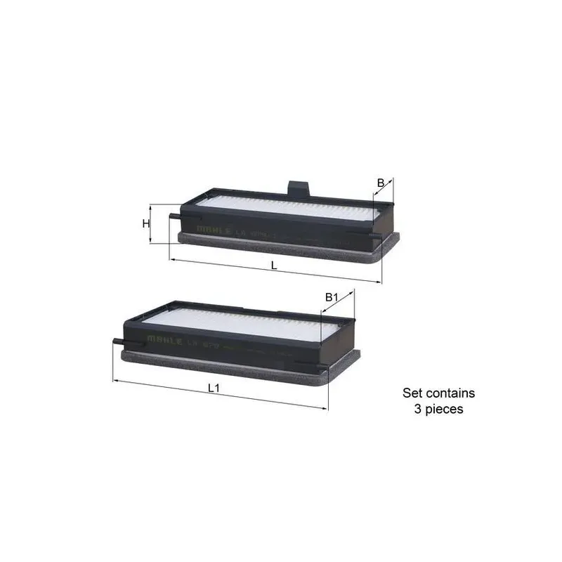 MAHLE LA679/S Filtro, aire habitáculo