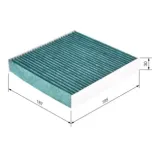 BOSCH 0986628531 Filtro, aire habitáculo