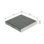 BOSCH 1987435589 Filtro, aire habitáculo