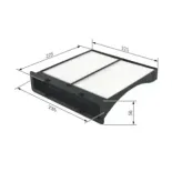BOSCH 1987432262 Filtro, aire habitáculo