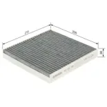 BOSCH 1987432380 Filtro, aire habitáculo