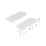 BOSCH 1987435033 Filtro, aire habitáculo