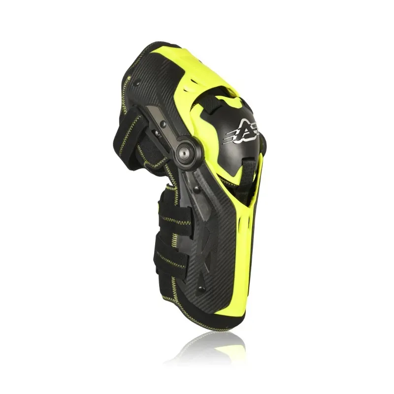 Rodillera Acerbis Gorilla color negro y amarillo 0022114.318