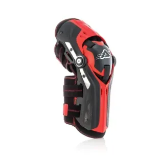 Rodillera Acerbis Gorilla color negro y rojo 0022114.323