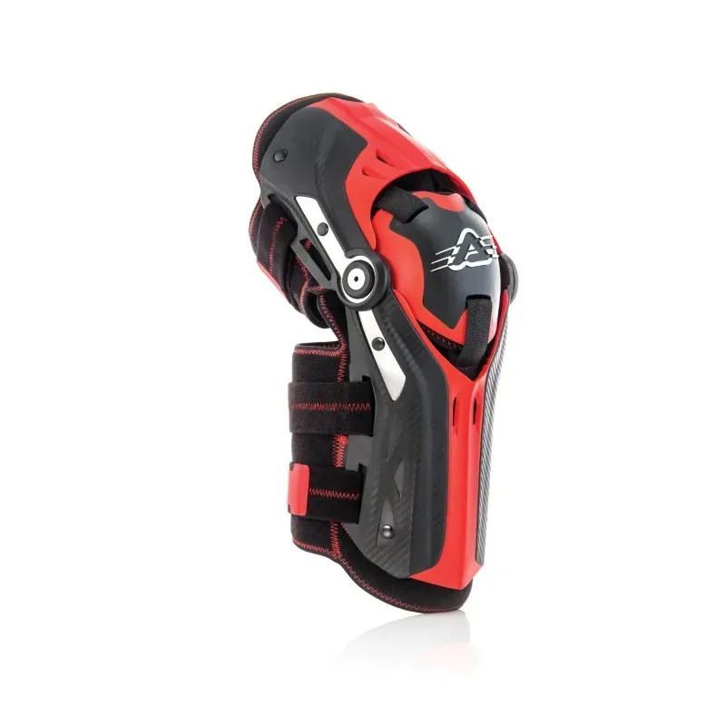 Rodillera Acerbis Gorilla color negro y rojo 0022114.323