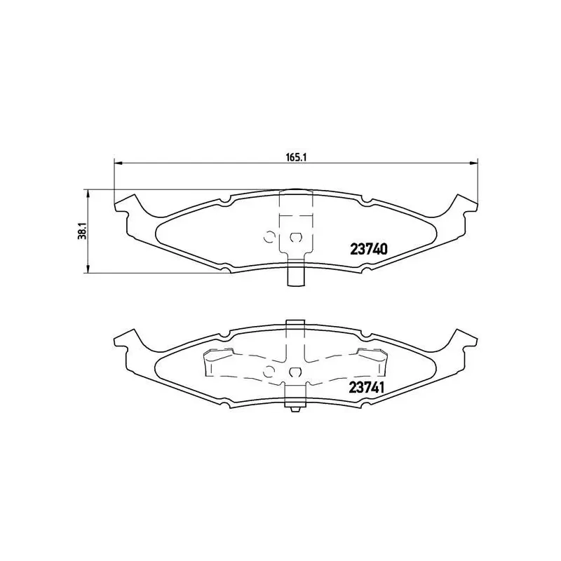 BREMBO P11009 Juego de pastillas de freno