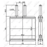 NRF 54269 Radiador de calefacción