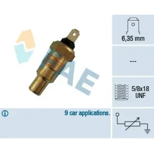 FAE 31490 Sensor, temperatura del refrigerante