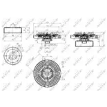 NRF 49584 Embrague, ventilador del radiador