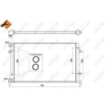 NRF 53404 Radiador, refrigeración del motor