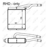 NRF 54226 Radiador de calefacción