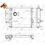 NRF 53849 Radiador, refrigeración del motor