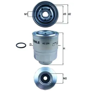 MAHLE KC256D Filtro combustible