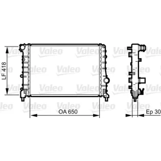 VALEO 734283 Radiador, refrigeración del motor