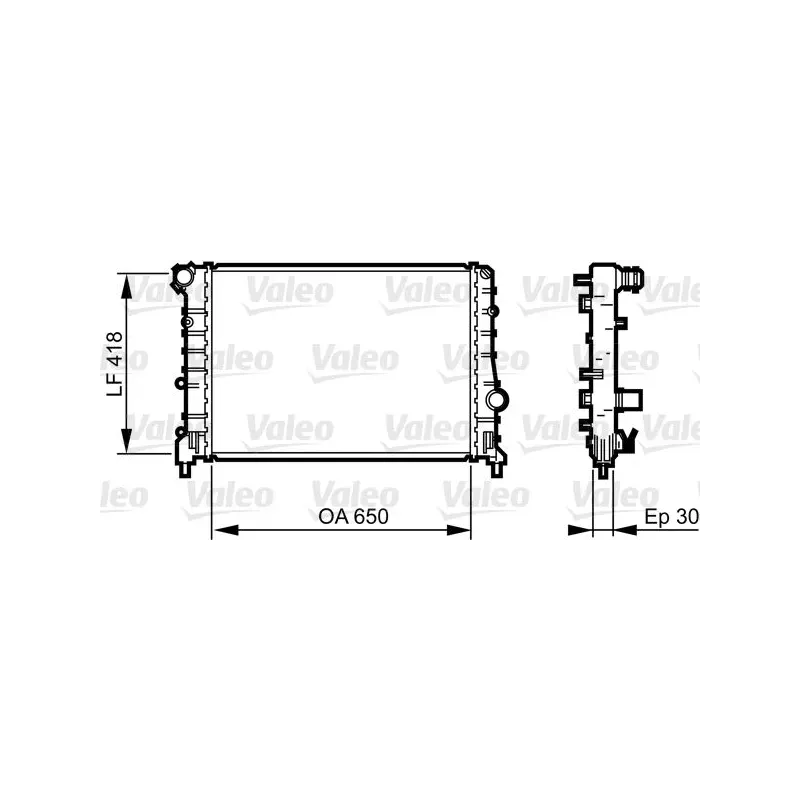 VALEO 734283 Radiador, refrigeración del motor