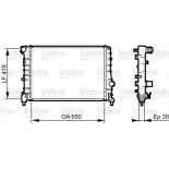 VALEO 734283 Radiador, refrigeración del motor