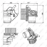 NRF 31238 Caja, filtro de aceite