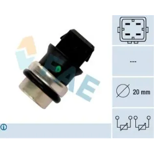 FAE 33650 Sensor, temperatura del refrigerante
