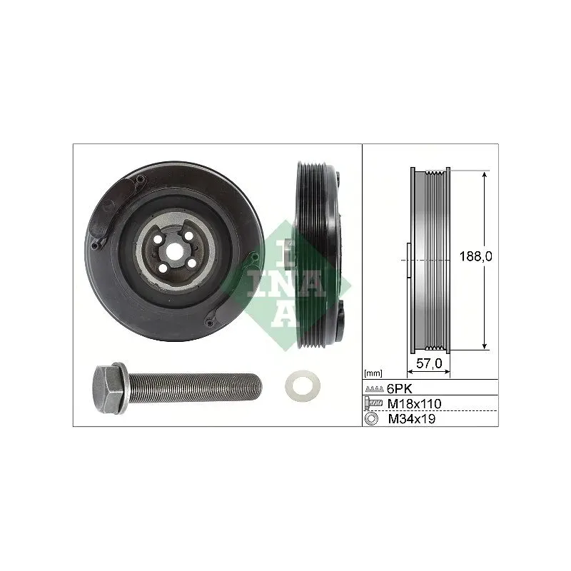 Schaeffler INA 544000220 Kit poleas, cigüeñal