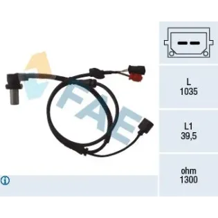 FAE 78059 Sensor, revoluciones de la rueda