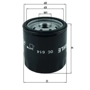 MAHLE OC614 Filtro de aceite