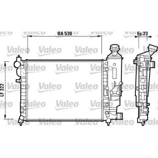 VALEO 732882 Radiador, refrigeración del motor