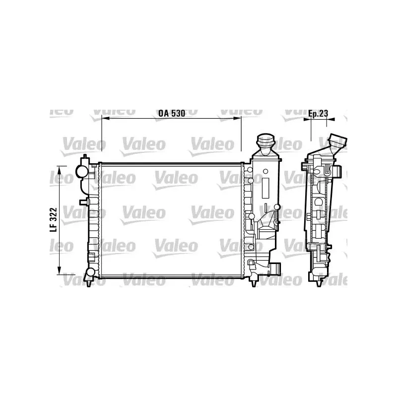 VALEO 732882 Radiador, refrigeración del motor