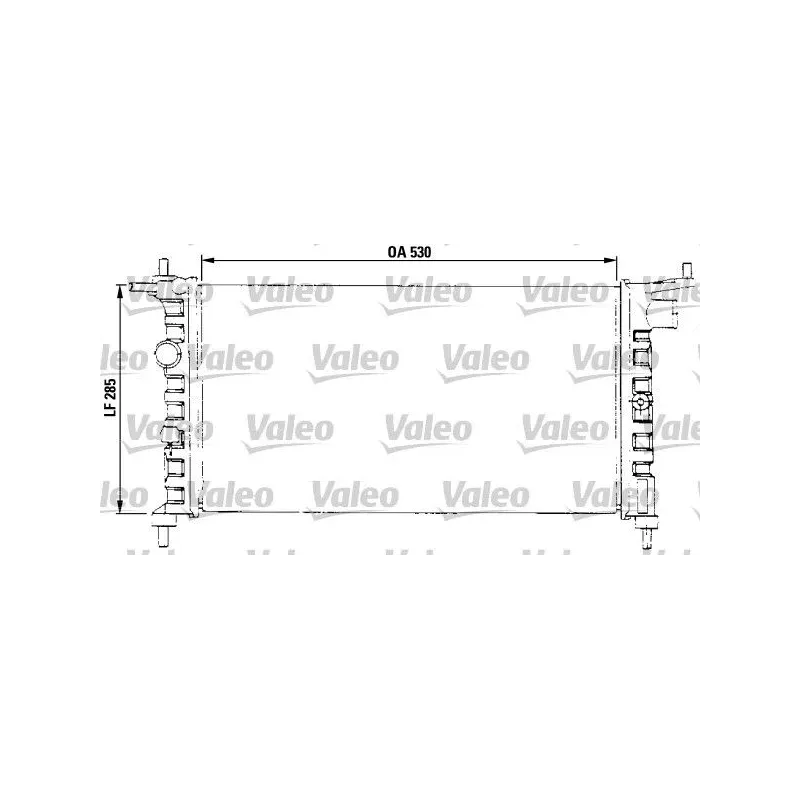VALEO 731013 Radiador, refrigeración del motor