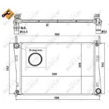 NRF 58274 Radiador, refrigeración del motor