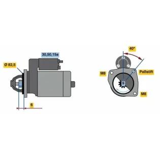 BOSCH 0986012570 Motor de arranque